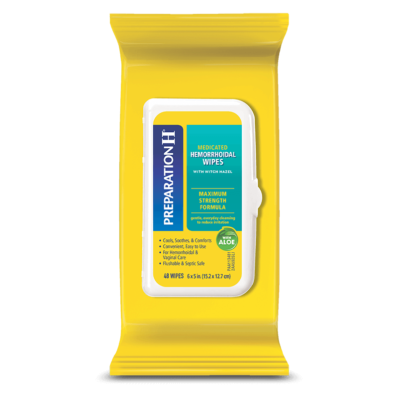 Preparation H Medicated Wipes